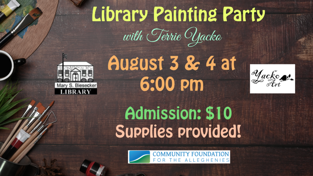 adertisement for painting party