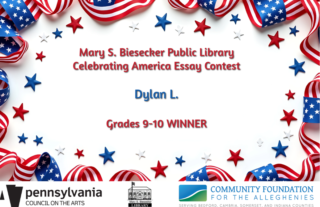 banner announcing essay contest winner dylan l. 